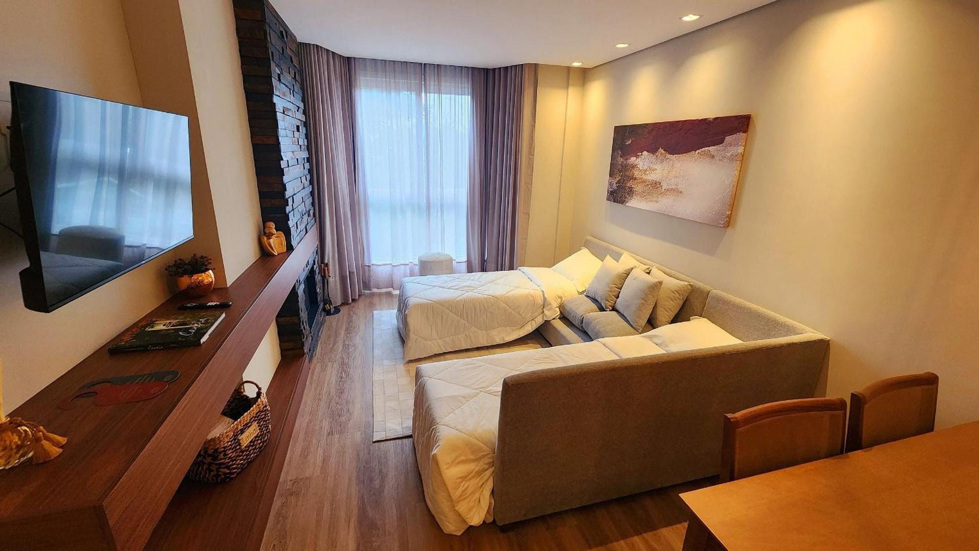 Apartamento Delux Flat No Serra Class Canela